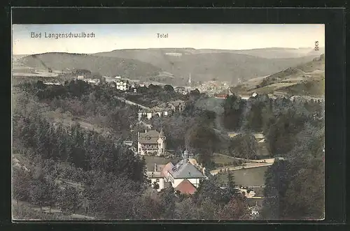 AK Bad Langenschwalbach, Totalansicht auf den Ort