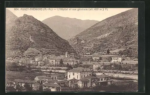 AK Puget-Theniers, L`Hopital et vue generale