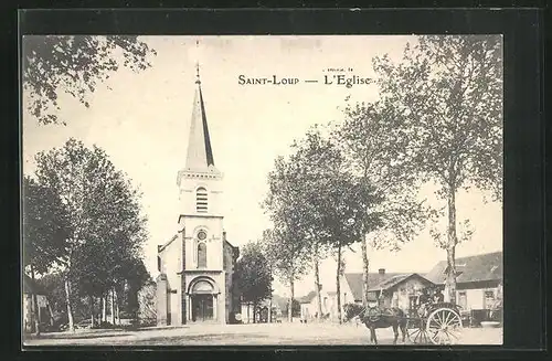 AK Saint-Loup, L`Eglise, Kirche