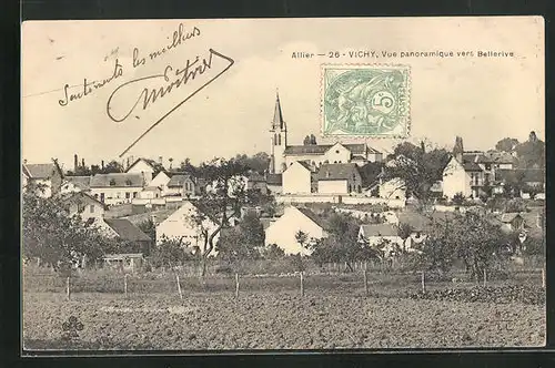 AK Vichy, Vue panoramique vers Bellerive