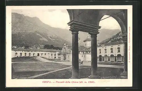 AK Oropa, Piazzale della Chiesa