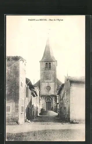 AK Pagny-sur-Meuse, Rue de l'Eglise