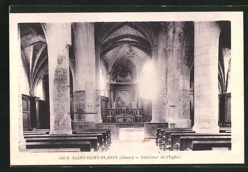 AK Saint-Remy-Blanzy, Interieur de l Eglise