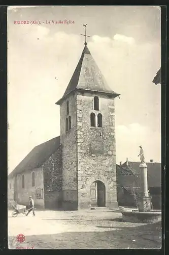 AK Briord, La Vieille Église, Ansicht der Kirche