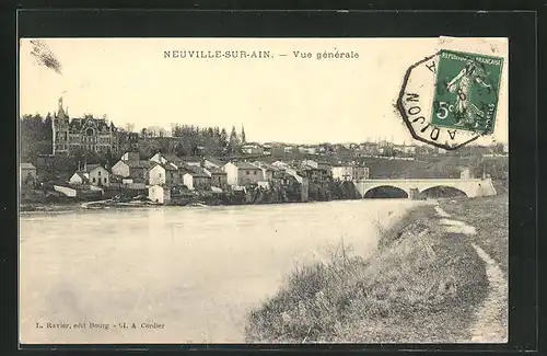 AK Neuville-sur-Ain, Vue generale