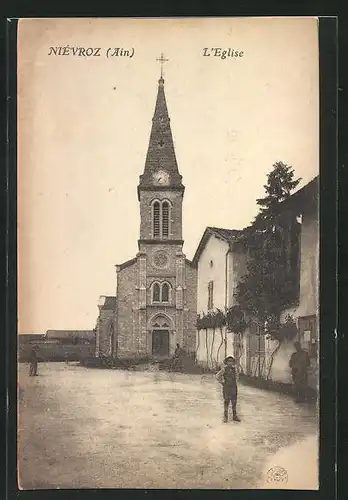 AK Nievroz, Vue sur l`Eglise