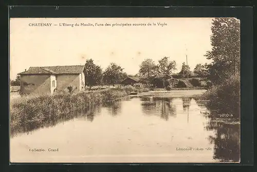 AK Chatenay, l Etang du Moulin, I une des principales sources de la Veyle