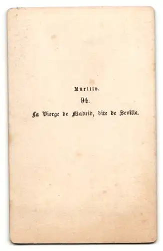Fotografie La Vierge de Madrid, dite de Seville nach Gemälde von Murillo