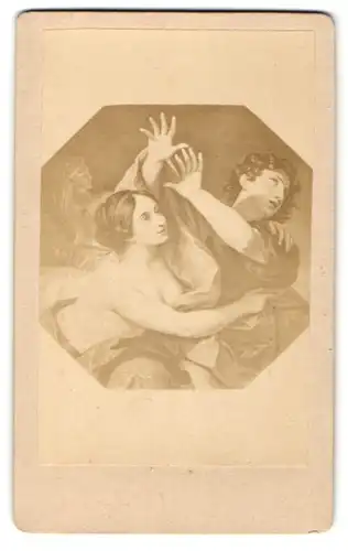 Fotografie Joseph und Potiphar`s Weib nach Gemälde von Cignani