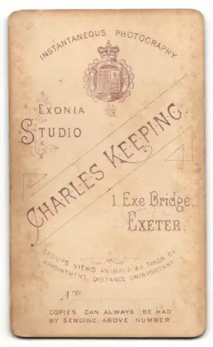 Fotografie C. Keeping, Exeter, Portrait Geistlicher mit Vollbart