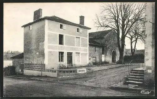 AK COndac, La Rue de l`Eglise