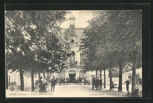 AK Aigre, Place et Hotel de Ville