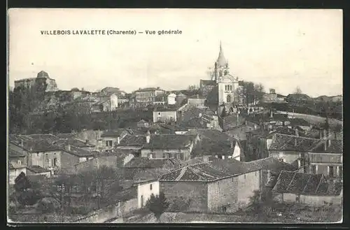 AK Villebois-Lavalette, Vue Generale