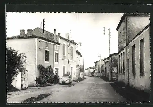 AK Puyreau, Ortsansicht mit Strassenpartie