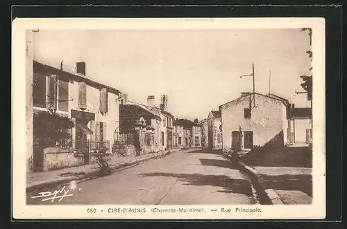AK Cire-s`Aunis, Rue Principale, Strassenblick