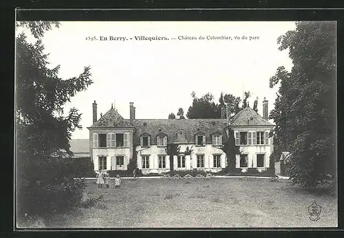 AK Villequiers, Chateau du Colombier, vu du parc