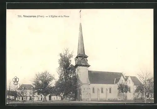 AK Vouzeron, L`Eglise et la Place