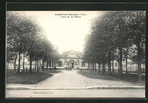 AK Argent-sur-Sauldre, Place de la Mairie