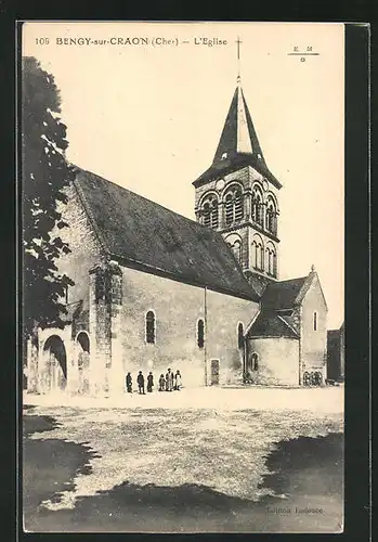 AK Bengy-sur-Craon, L`Eglise, Totalansicht