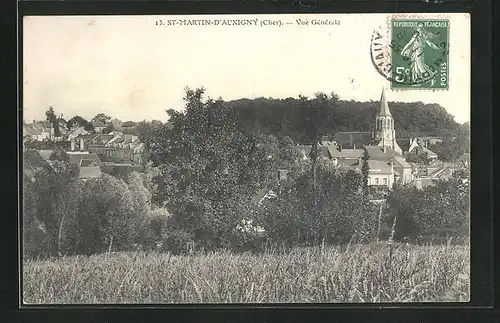 AK Saint-Martin-D'Auxigny, Vue Generale