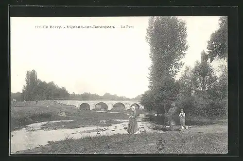 AK Vigneux-sur-Barangeon, le Pont