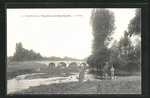 AK Vigneux-sur-Barangeon, le Pont