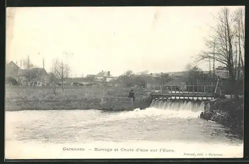 AK Garennes, Barrage et Chute d'eau sur l'Eure