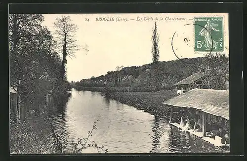 AK Broglie, les Bords de la Charentonne