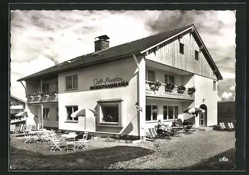 AK Nesselwang / Allgäu, Cafe-Pension Bergpanorama