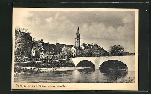 AK Gaildorf, Partie am Kocher mit neuem Schloss