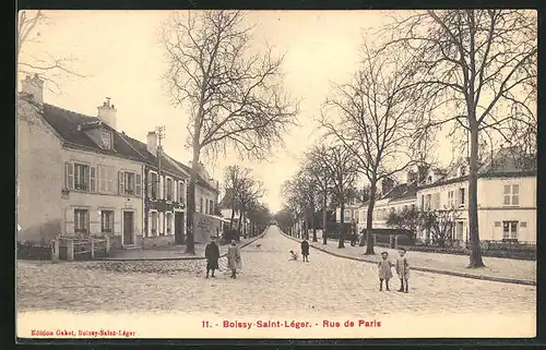 AK Boissy-Saint-Léger, Rue de Paris, Strassenpartie