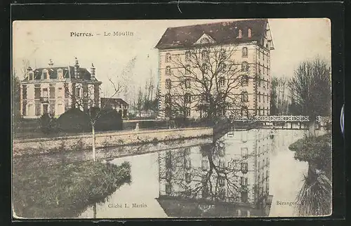 AK Pierres, Le Moulin, Blick zur Mühle