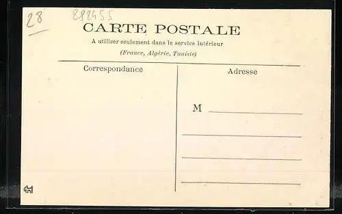 AK La Ferte-Villeneuil, Vue Generale de l`Est