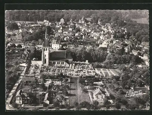 AK Anet, Vue generale aerienne