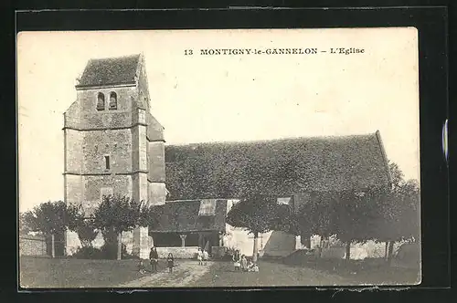 AK Montigny-le-Gannelon, L`Eglise, Kirche