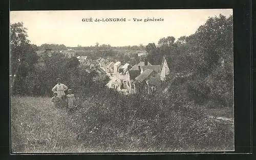 AK Gué-de-Longroi, Vue générale, Teilansicht vom Dorf