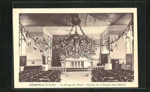 AK Goussainville, La Grange des Noues - Intérieur de la Chapelle Saint-Michel