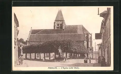 AK Presles, L`Eglise (coté Midi)