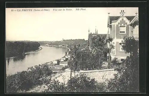 AK La Frette, Vue sur la Seine