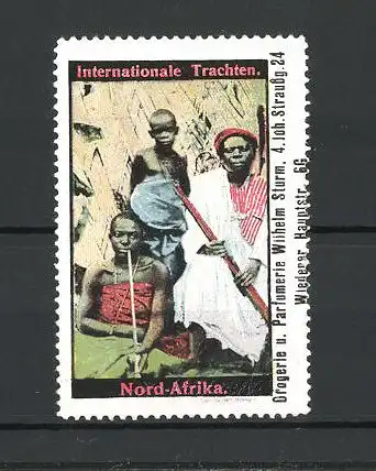 Reklamemarke Afrikaner in landestypischer Volkstracht