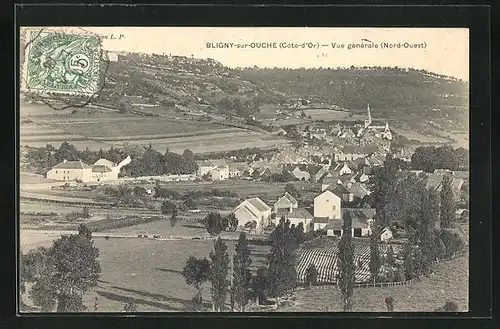 AK Bligny-sur-Ouche, Vue générale