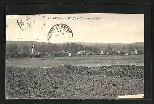 AK Villotte-sur-Ource, Vue générale