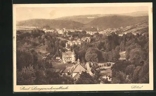 AK Bad Langenschwalbach, Totalansicht vom Berg gesehen