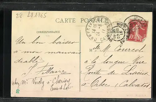AK Cherisy, Bords de l'Eure, Vue d'ensemble