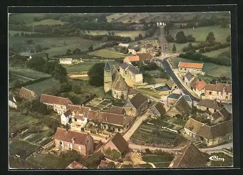 AK St-Denis-d`Authou, Le centre, vue aerienne