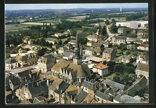 AK La Bazoche-Gouet, Vue generale aerienne