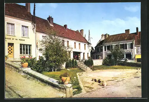 AK Authon-du-Perche, La place du marché