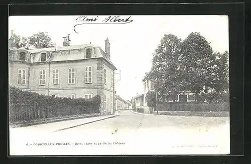 AK Courcelles-Presles, Demi-lune et partie du Chateau