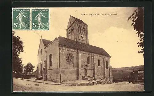AK Jouy-le-Comte, Motiv der Kirche