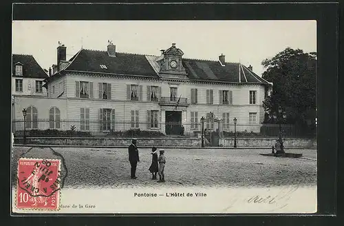 AK Pontoise, L`Hôtel de Ville, Motiv vom Rathaus